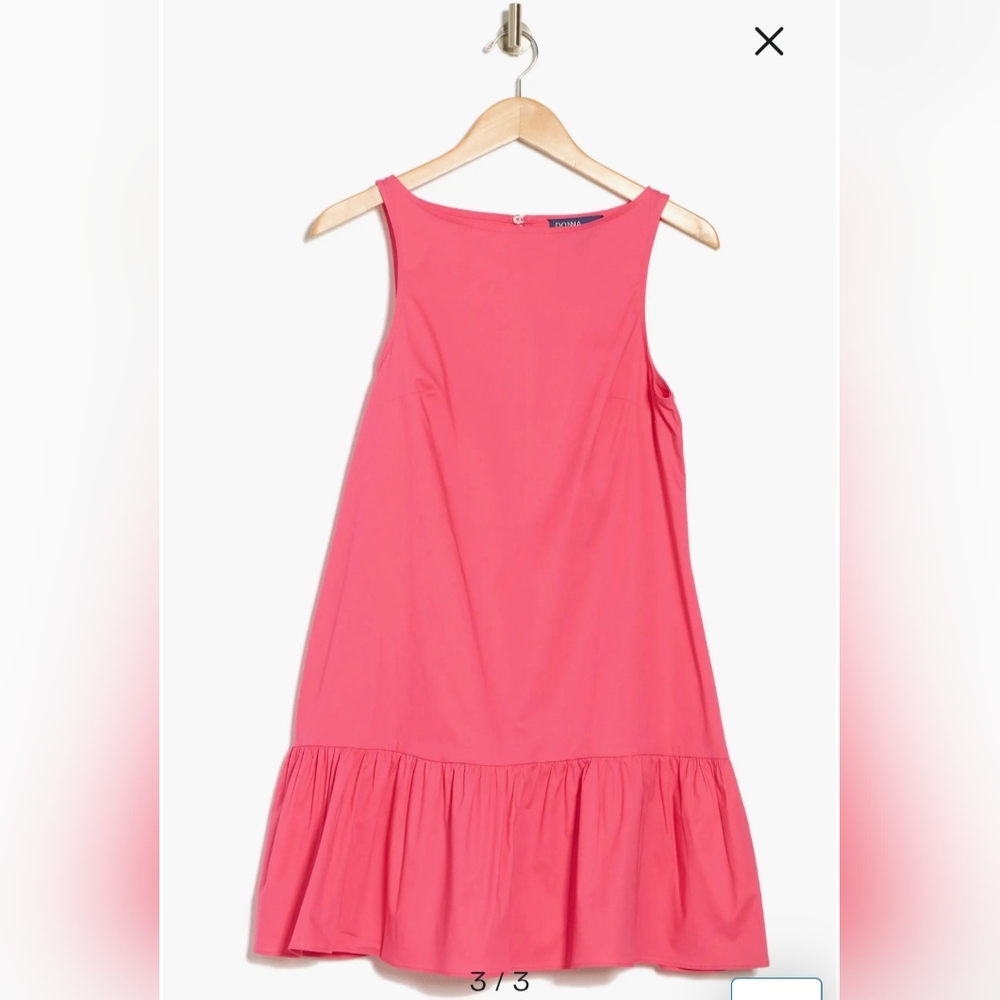 Donna Morgan Vibrant Pink Flambe Mini Dress - Picture 3 of 6